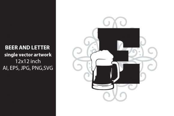 Beer, Monogram Letter E: A Versatile Design Element for Creative Projects