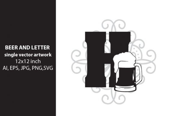 Beer, Monogram Letter H