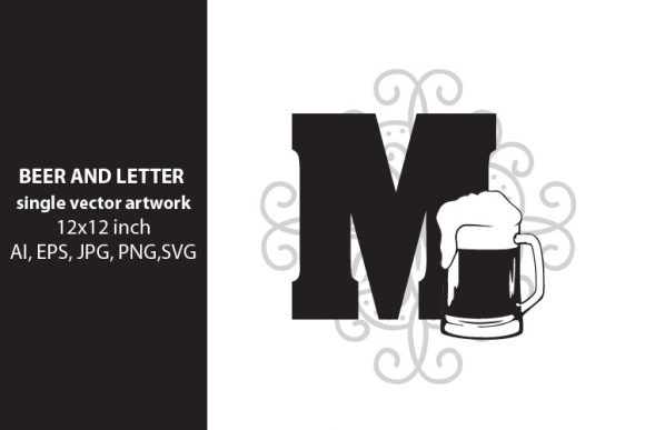 Beer, Monogram Letter M: A Versatile Design Element for Creatives