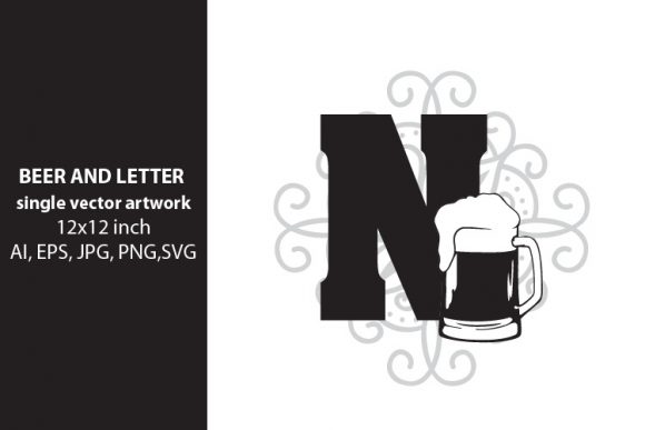 Beer, Monogram Letter N: A Versatile Design Element for Every Project