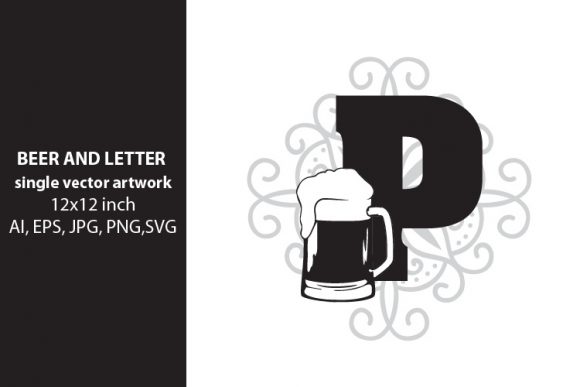 Beer, Monogram Letter P: A Versatile Design Element for Creative Projects