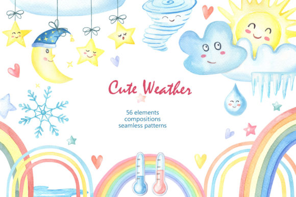Cute Weather Watercolor: A Creative Revolution in Digital Design