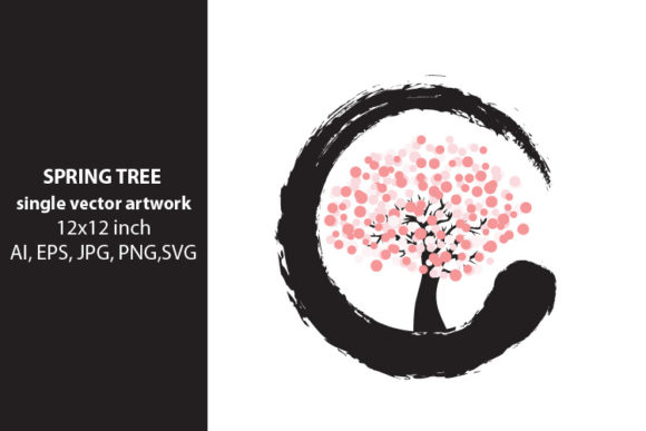 Floral Tree - Single Vector Artwork
