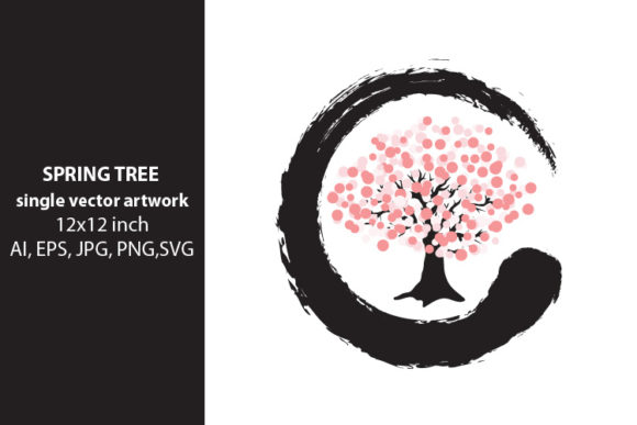 Floral Tree, SINGLE VECTOR ARTWORK: A Versatile Design Resource