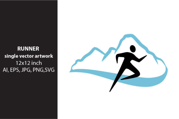 RUNNER- SINGLE VECTOR ARTWORK: A Versatile Digital Design for Creative Projects