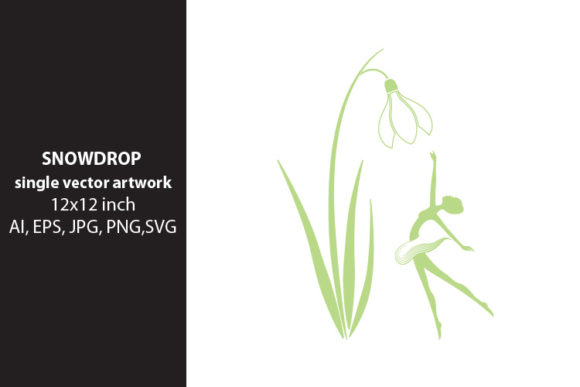 Snowdrop Flower- Single Vector: A Versatile Digital Asset for Creative Projects