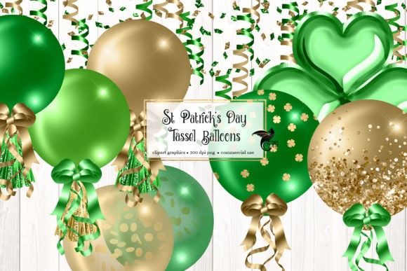 St Patrick's Day Tassel Balloons Clipart: A Creative Resource for Celebrations