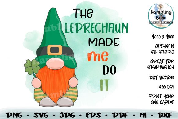 The Leprechaun Made Me Do It: A Versatile Design for Creative Projects