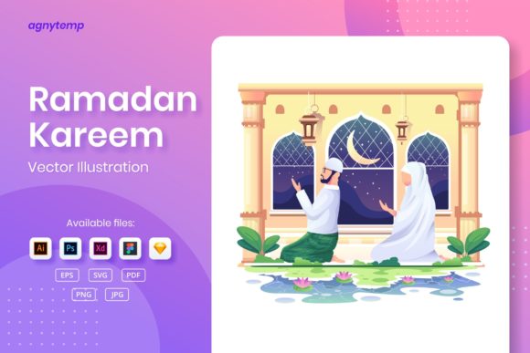 Understanding the Ramadan Kareem Concept in Flat Illustration